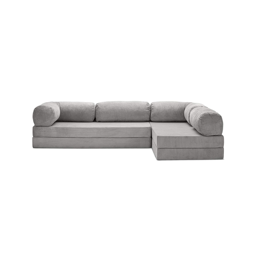 Teddy Sofa Open End L-Shape - Light Grey