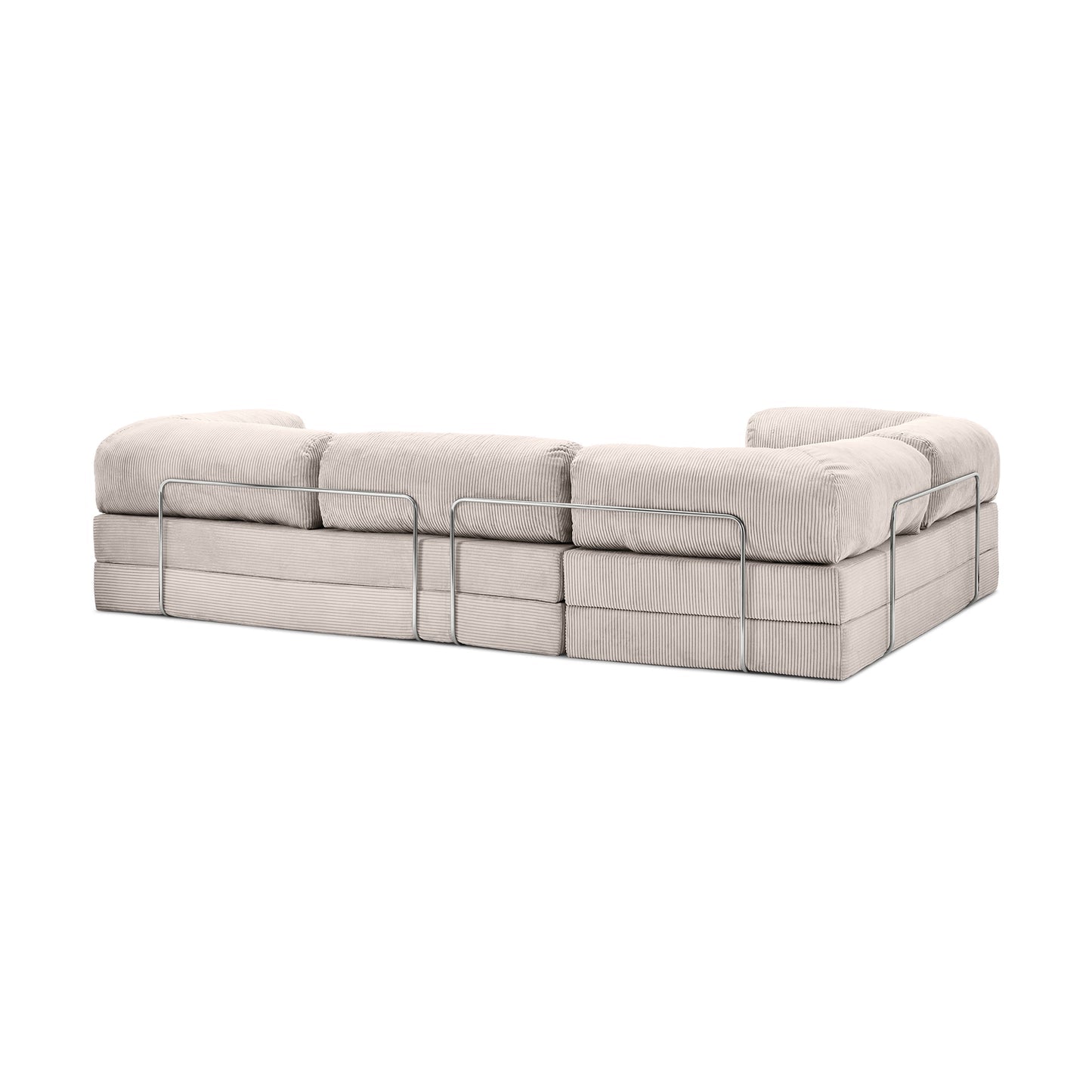 T-Sofa L-Shape - Closed End Off White