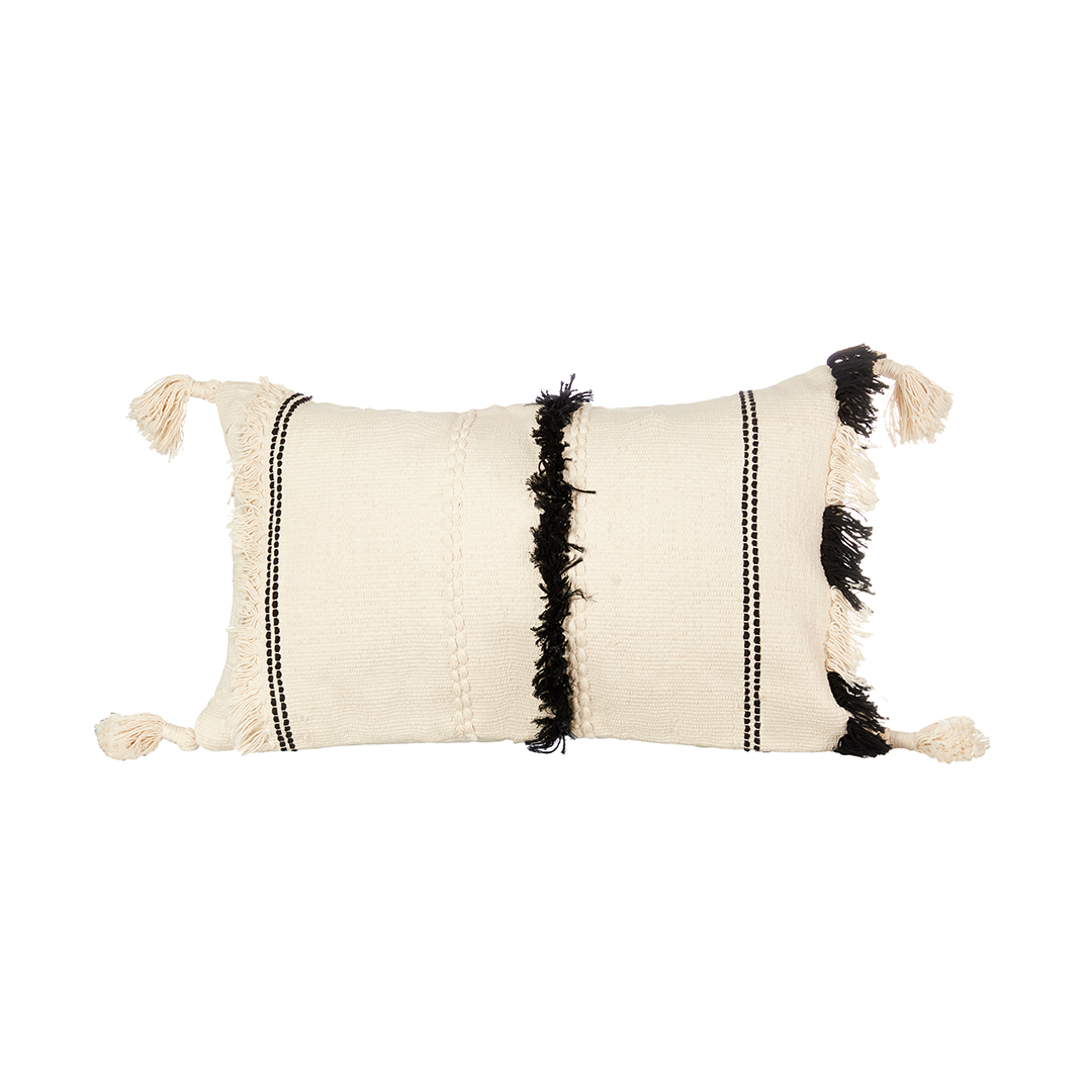 Black & white Tufted Cushion