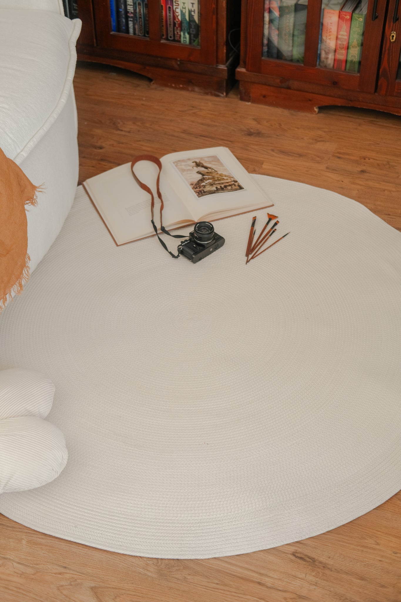 Off white Round Rug - Bohowoodland