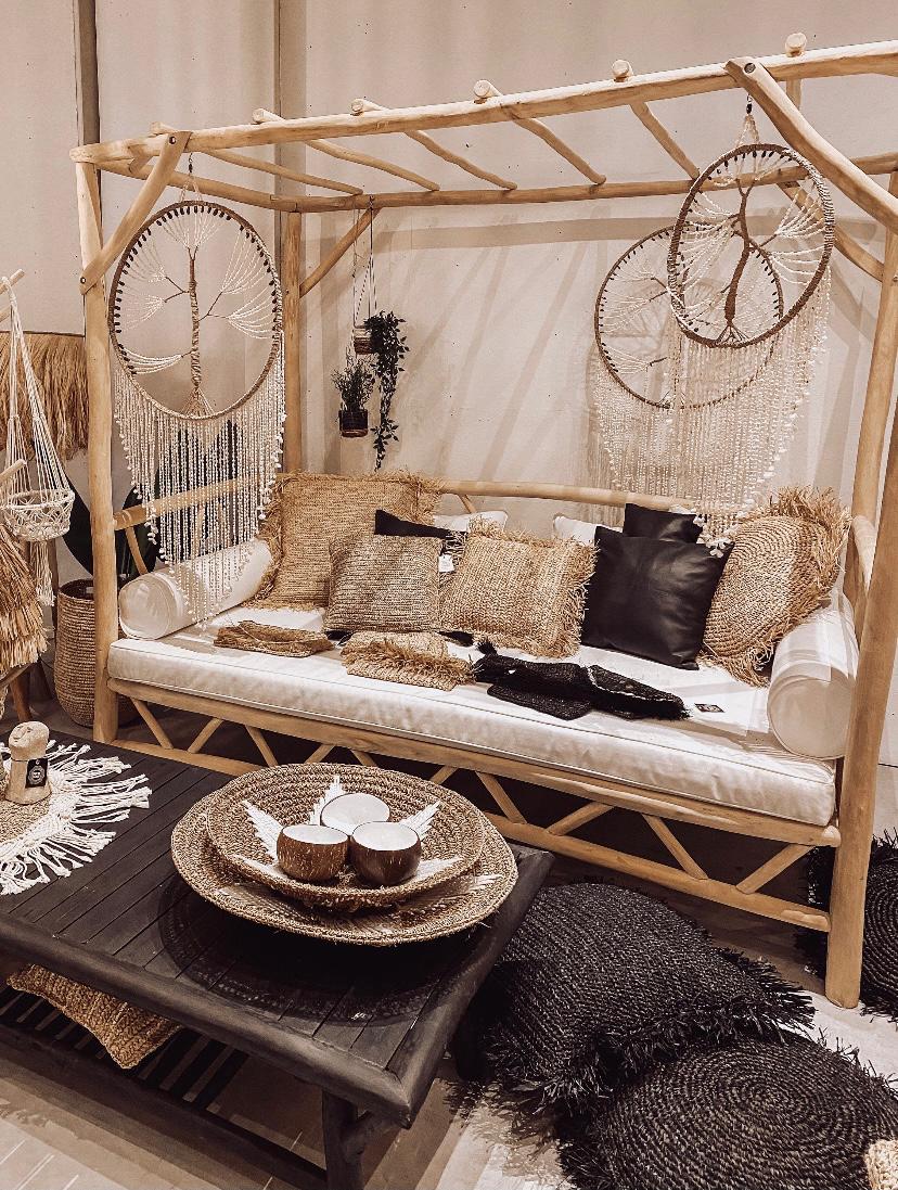 Raffia Cushion - Bohowoodland