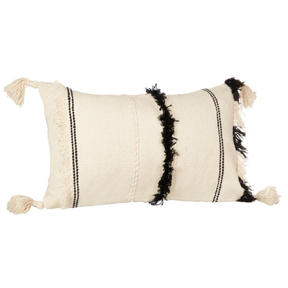 Black &amp; white Tufted Cushion