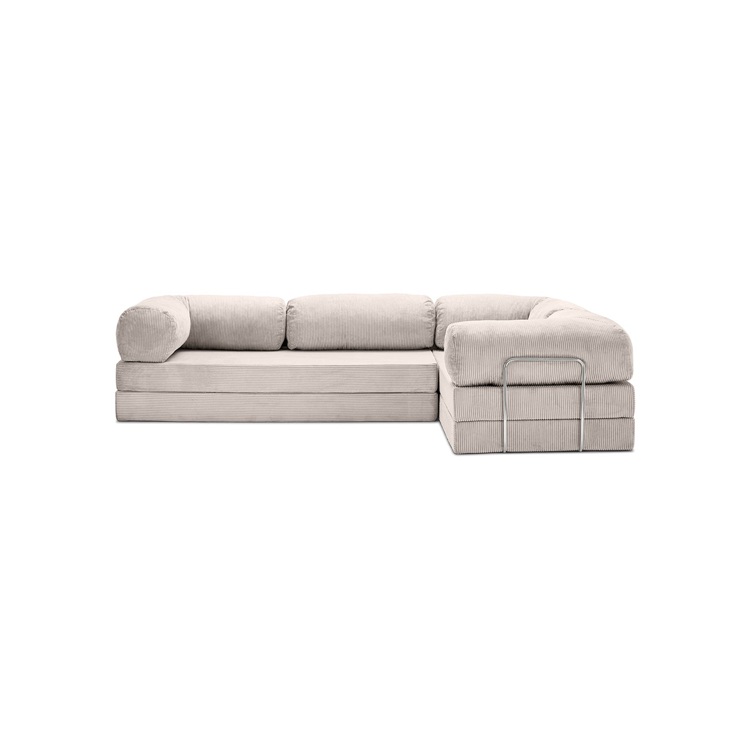 Teddy Sofa Closed End L-Shape - Off white