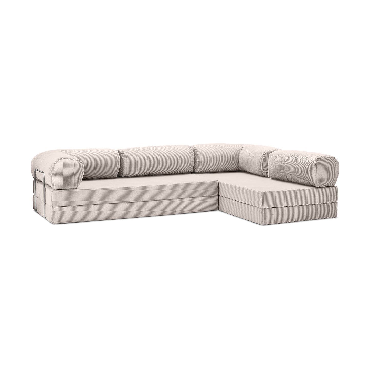 Teddy Sofa Open End L-Shape - Off white