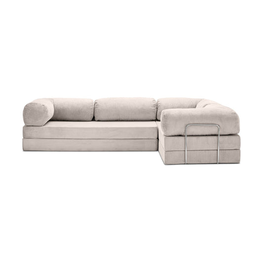 Teddy Sofa Closed End L-Shape - Off white