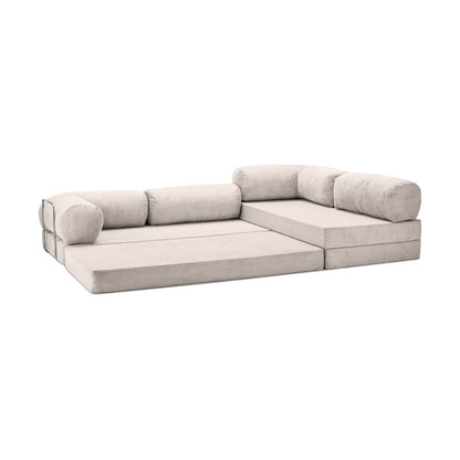 Teddy Sofa Closed End L-Shape - Off white