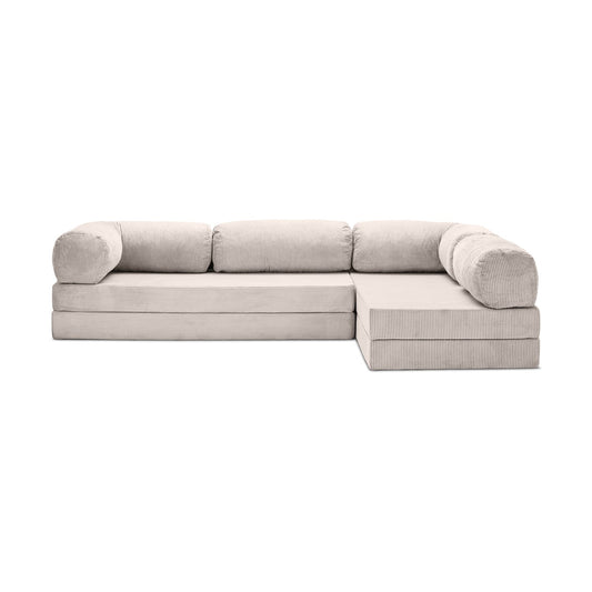 Teddy Sofa Open End L-Shape - Off white