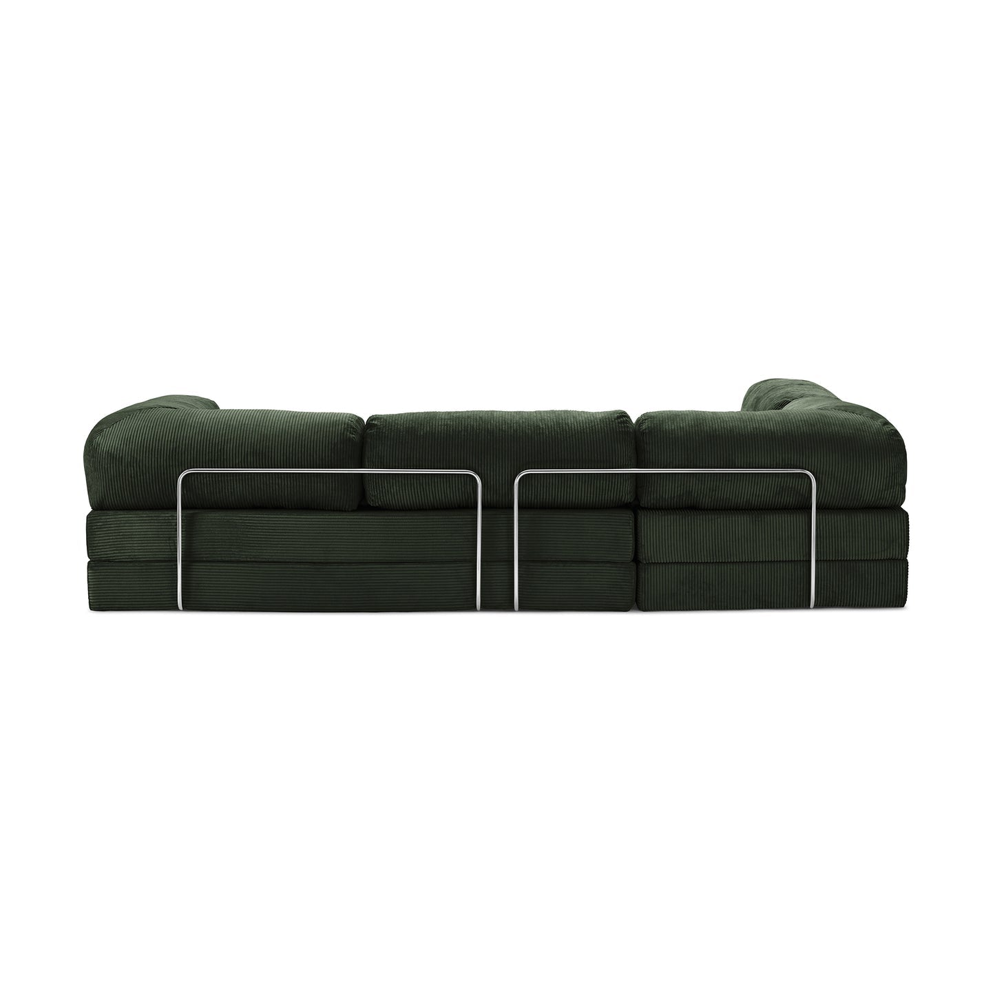 T-Sofa L-Shape - Closed End Emerald