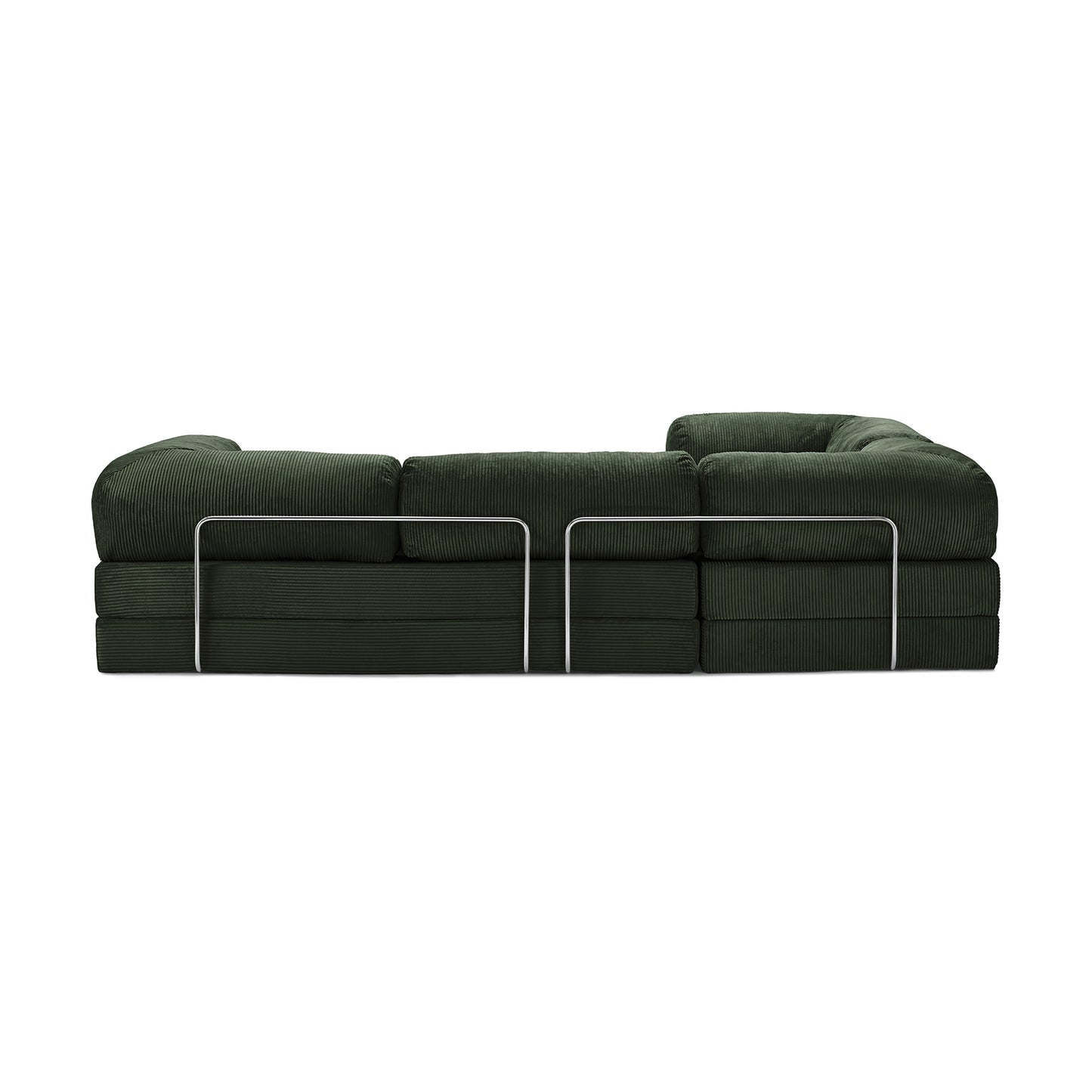 Teddy Sofa Closed End L-Shape - Emerald