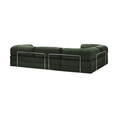 Teddy Sofa Closed End L-Shape - Emerald