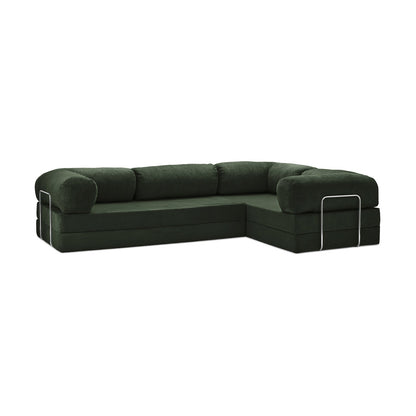 Teddy Sofa Closed End L-Shape - Emerald
