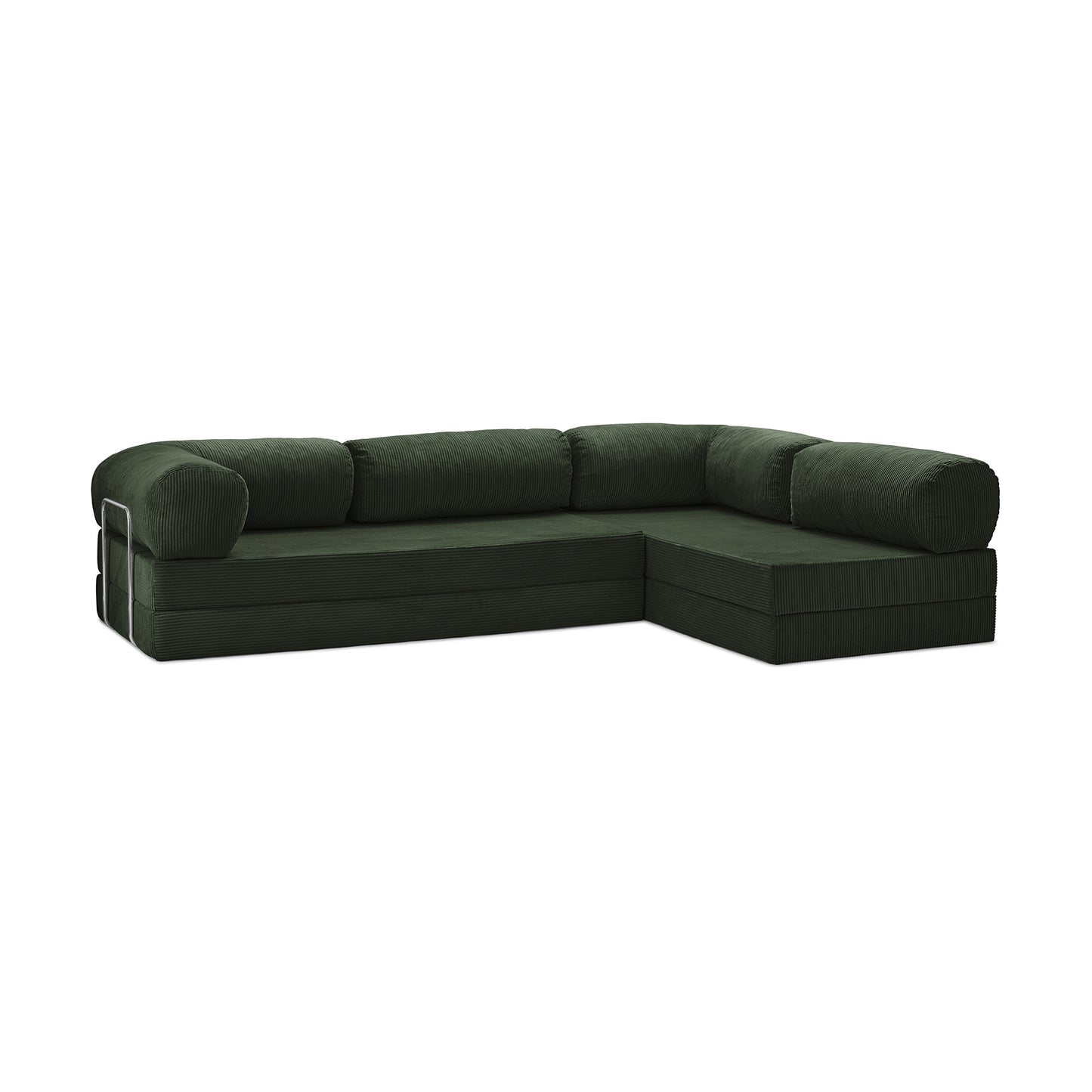 Teddy Sofa Open End L-Shape - Emerald