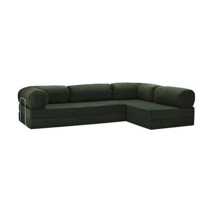 Teddy Sofa Open End L-Shape - Emerald
