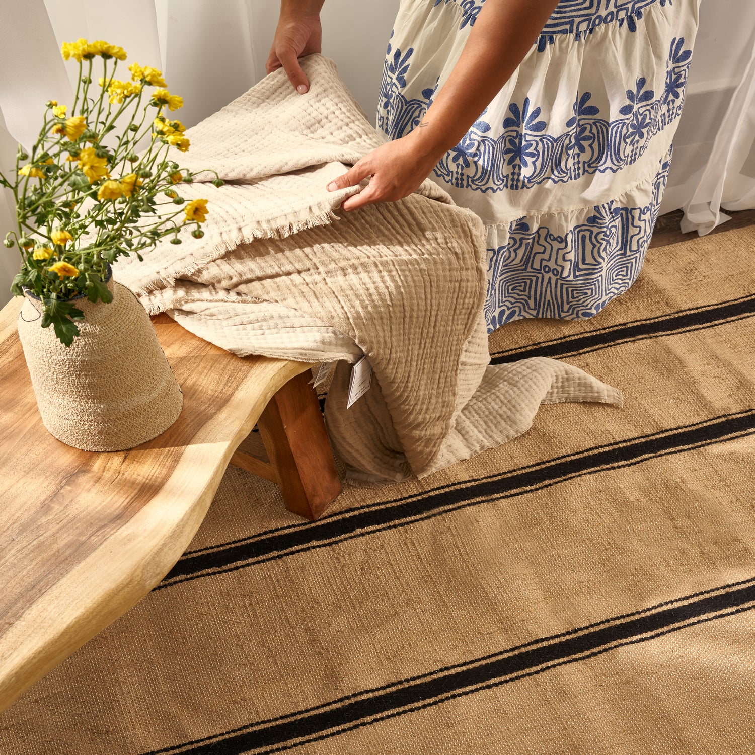 Stria Weave Jute Rug