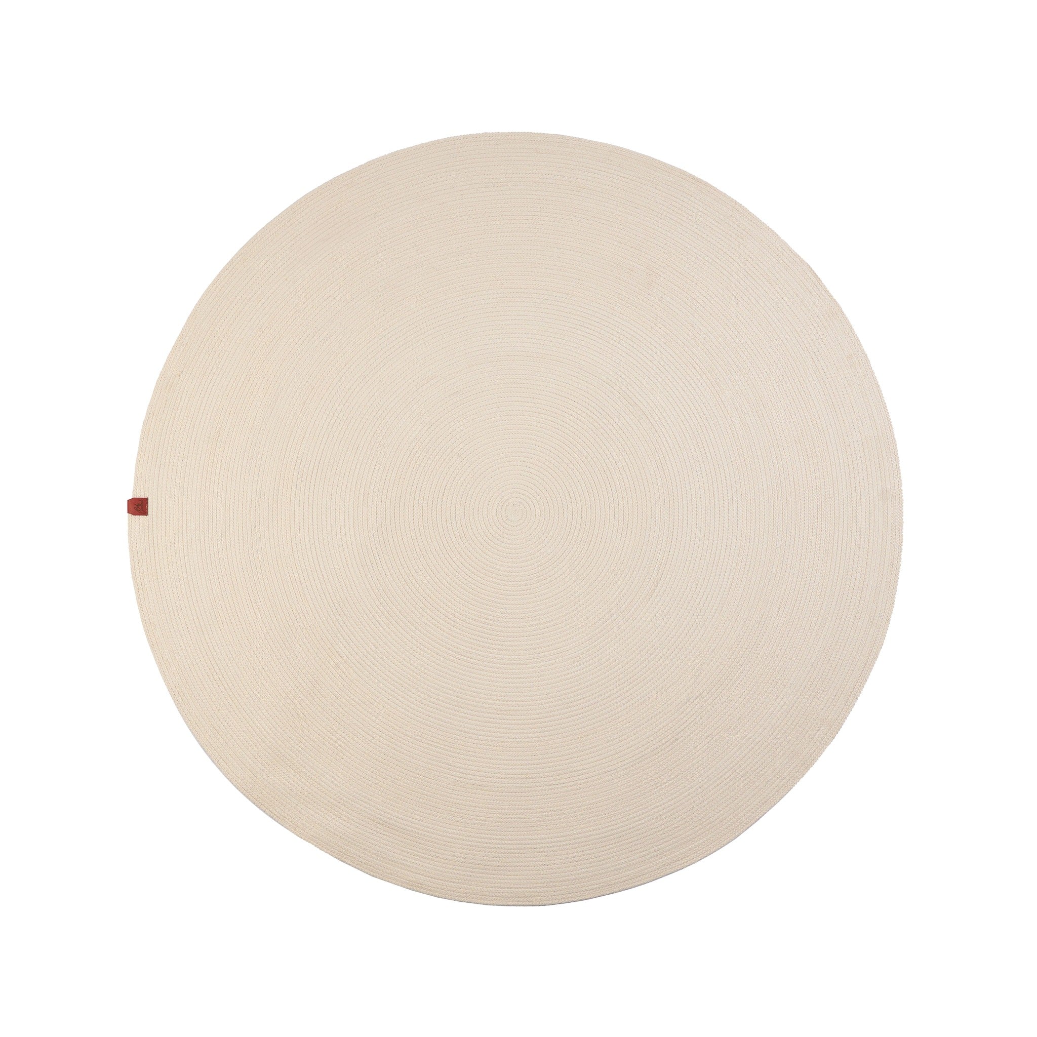 Off-White Round Rug