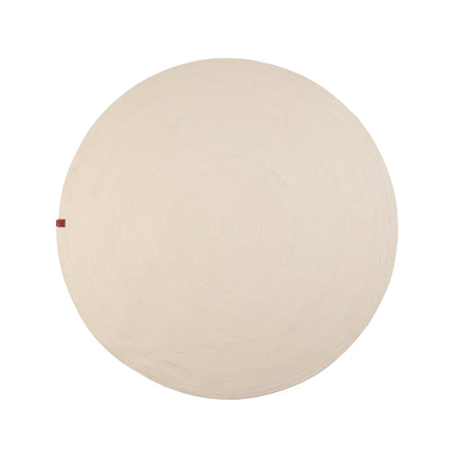 Off-White Round Rug