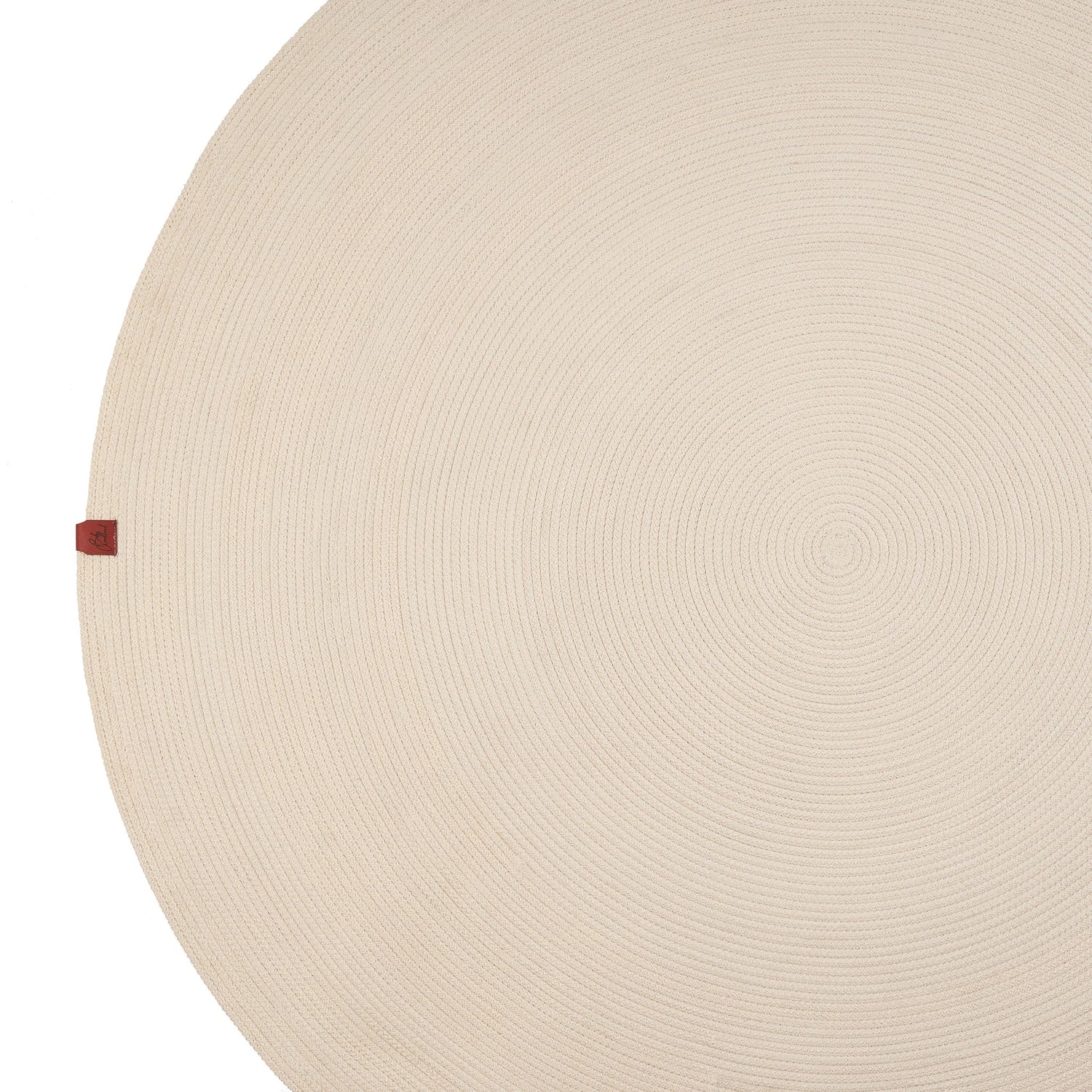Off-White Round Rug