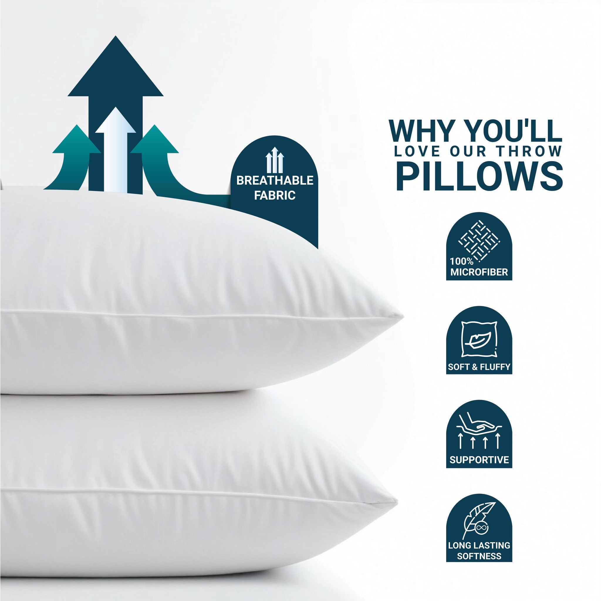 Cotton Fiber Cushion Insert - Square - Bohowoodland