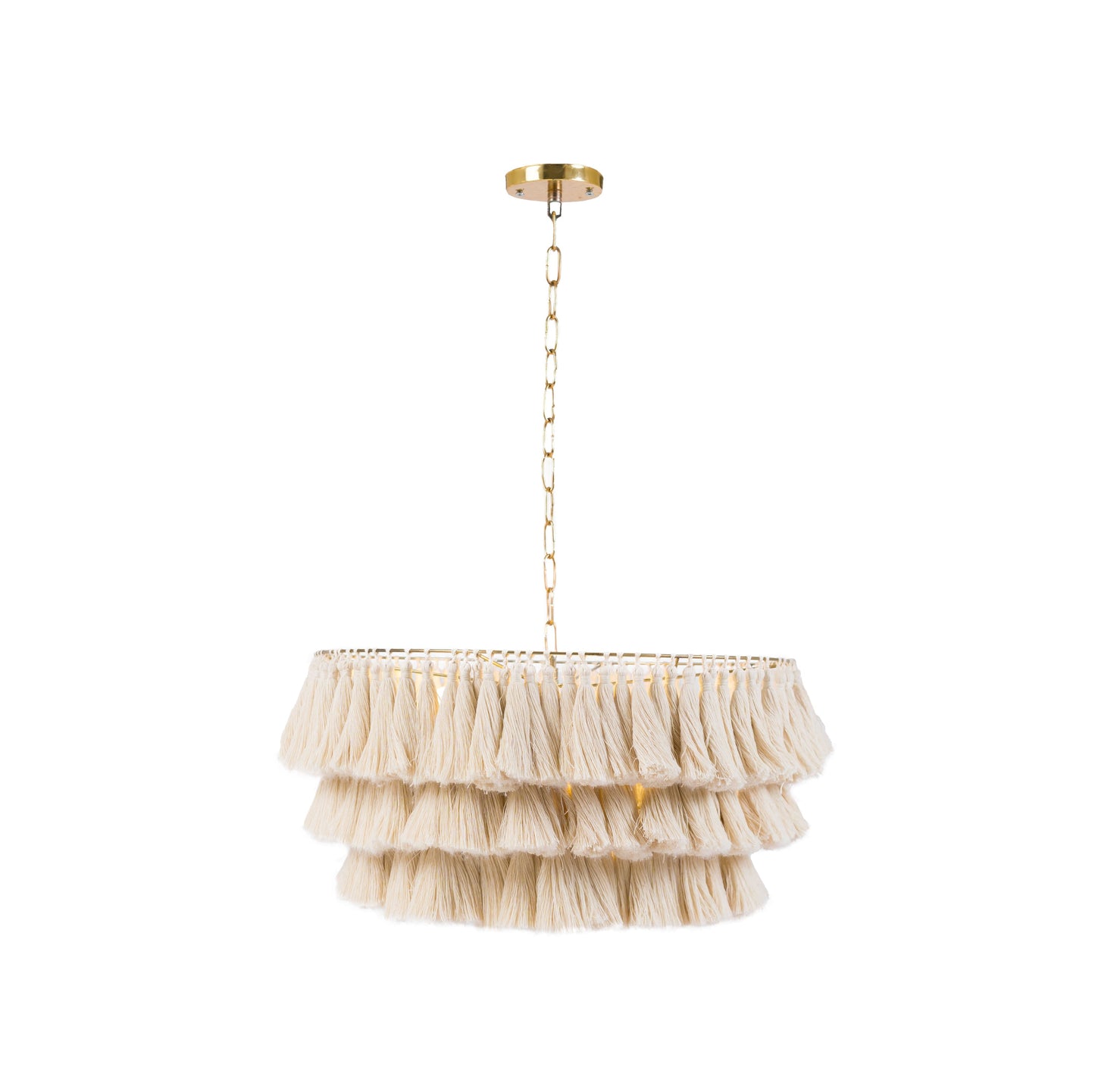 Dove Fella Tassel Chandelier - Bohowoodland