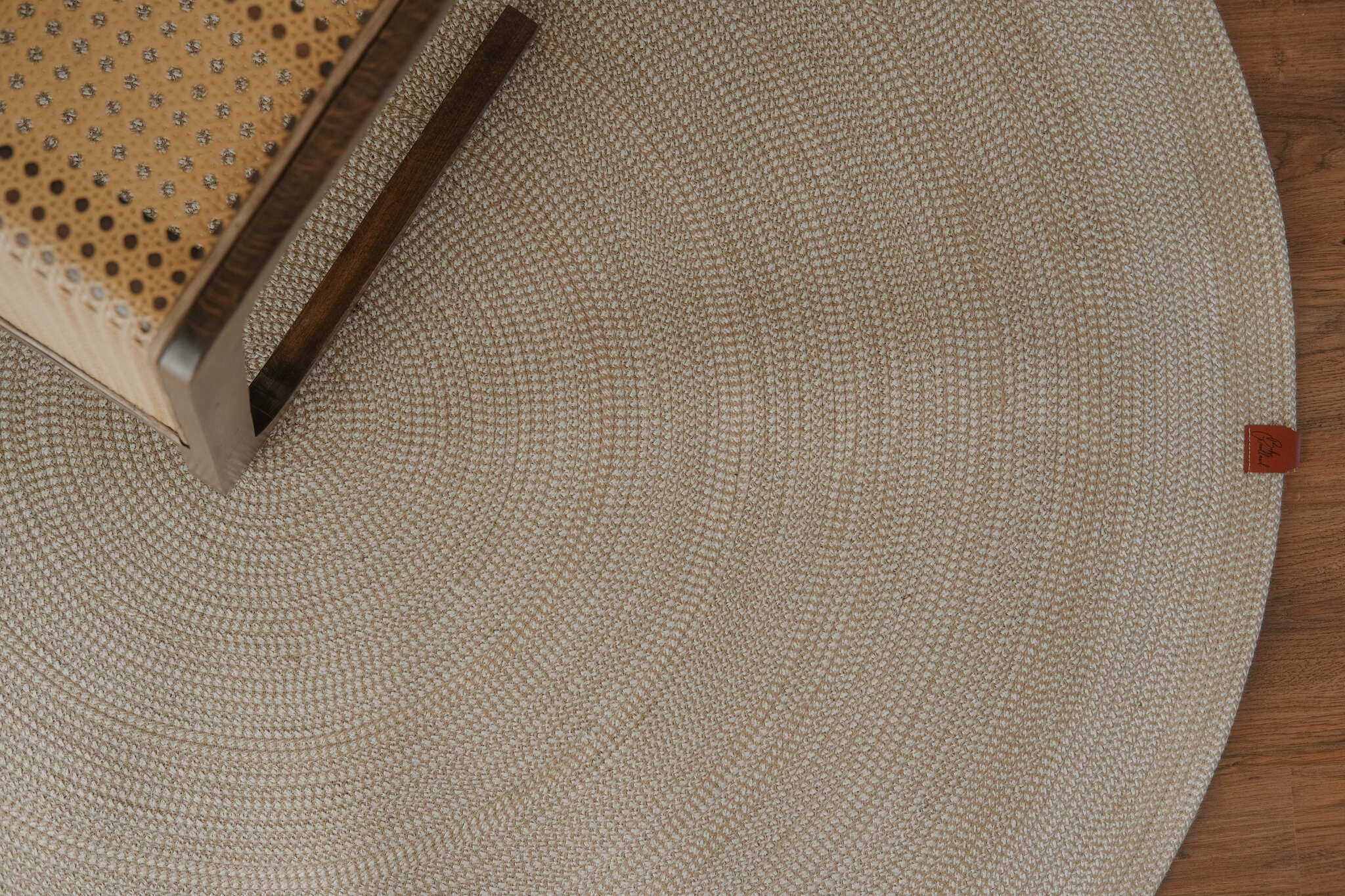 Jute &amp; Cotton Round Rug - Bohowoodland