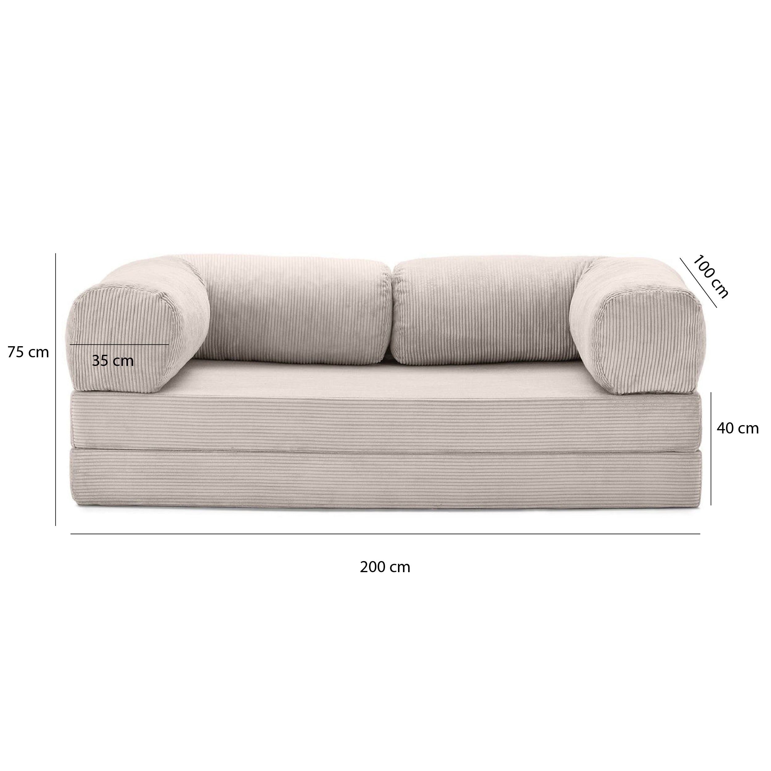 Teddy Sofa Love Seat - Off white