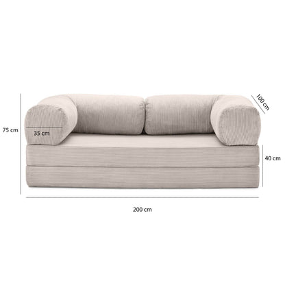 Teddy Sofa Love Seat - Off white