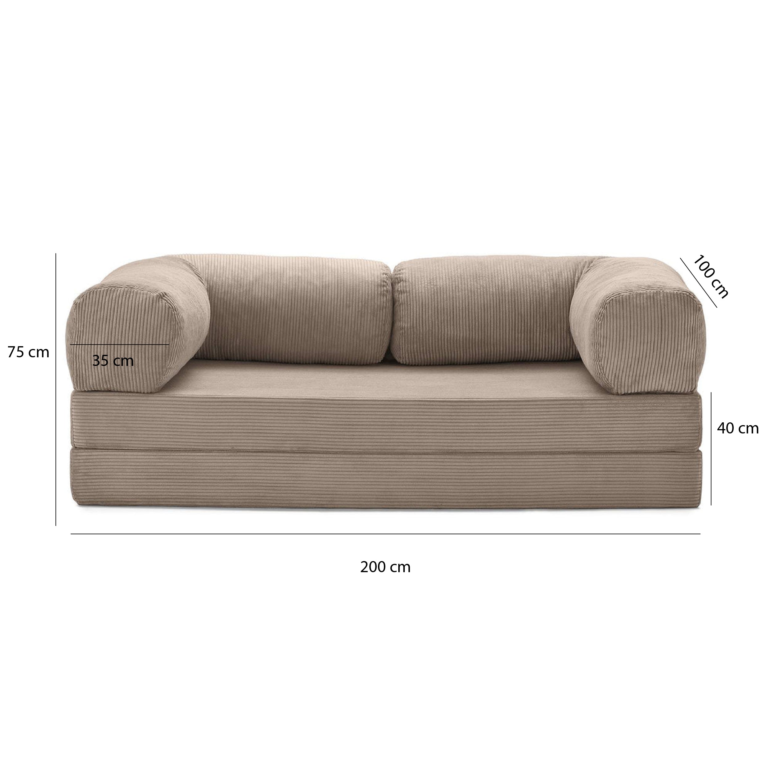 Teddy Sofa Love Seat - Sand