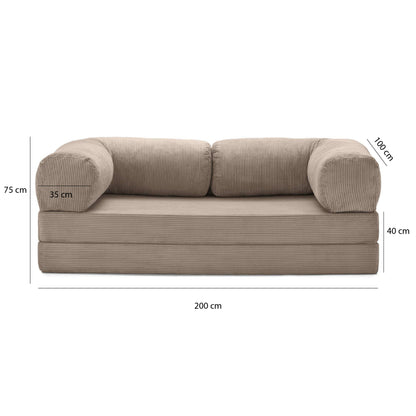 Teddy Sofa Love Seat - Sand