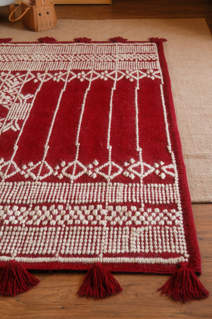 Marrakech Rug - Burgundy - Bohowoodland