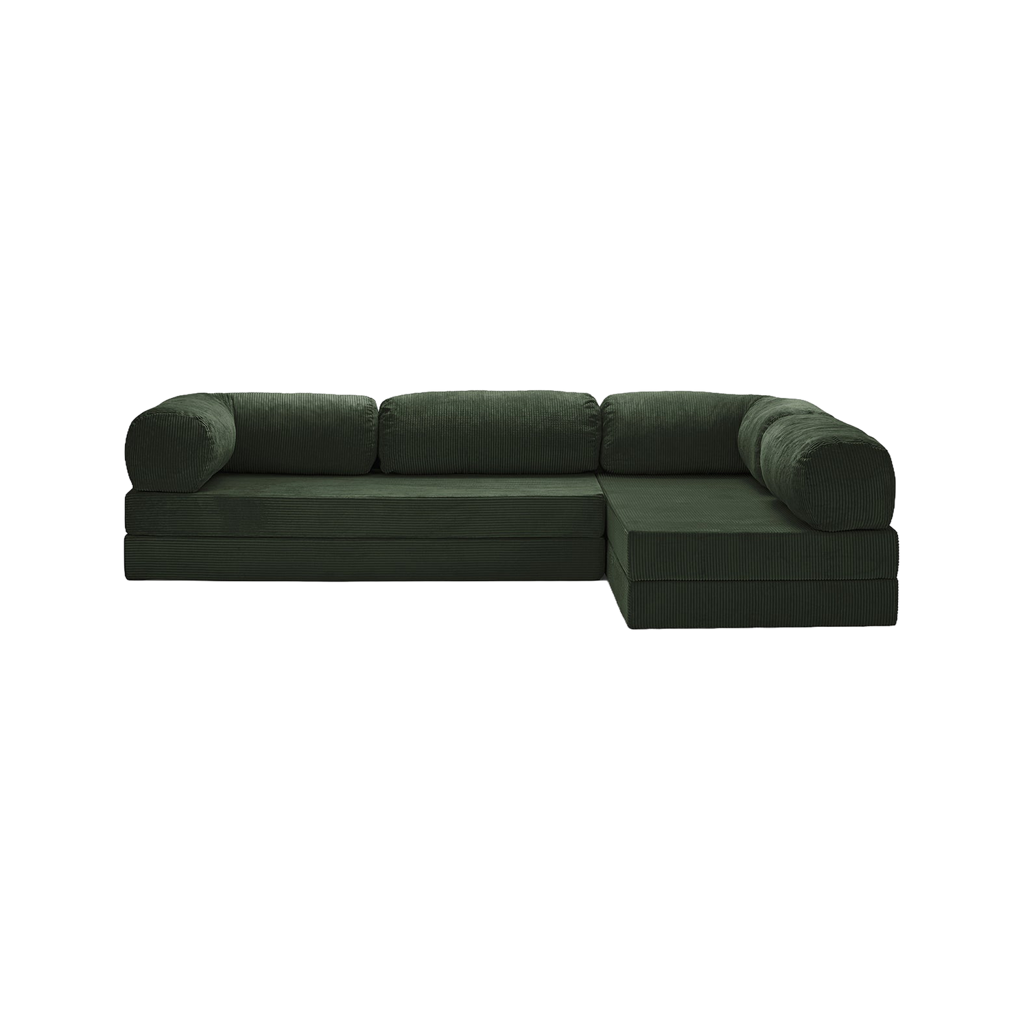 T-Sofa L-Shape - Open End Emerald