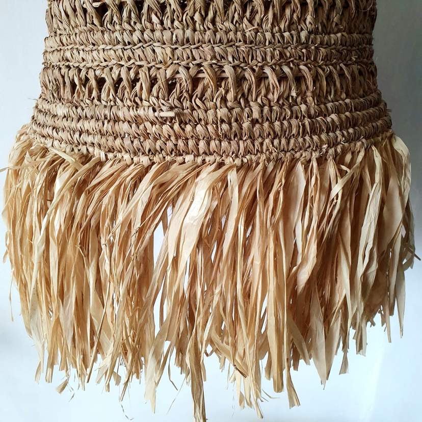 Boho Pendant Lamp shade with Fringe - Bohowoodland
