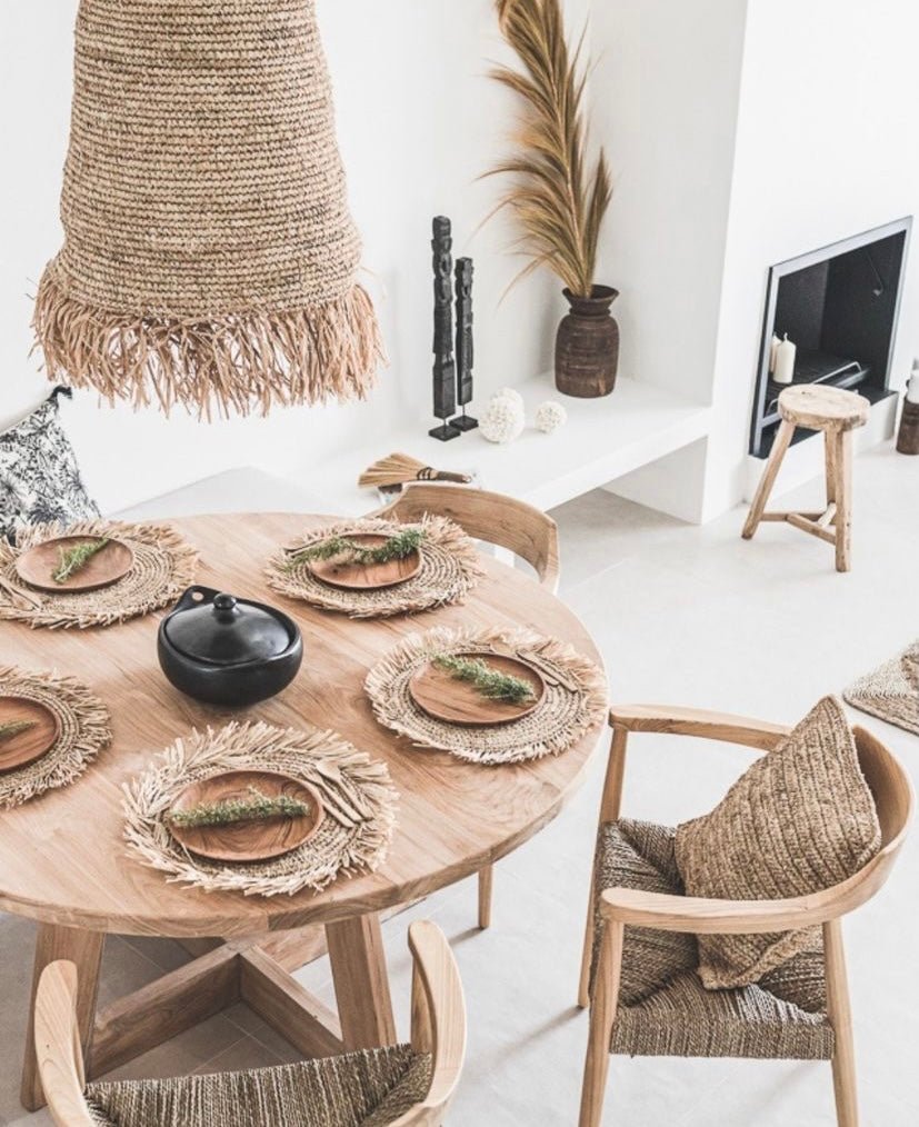 Boho Pendant Lamp shade with Fringe - Bohowoodland