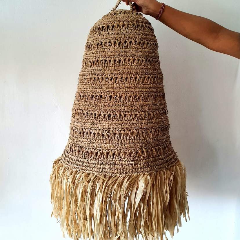 Boho Pendant Lamp shade with Fringe - Bohowoodland