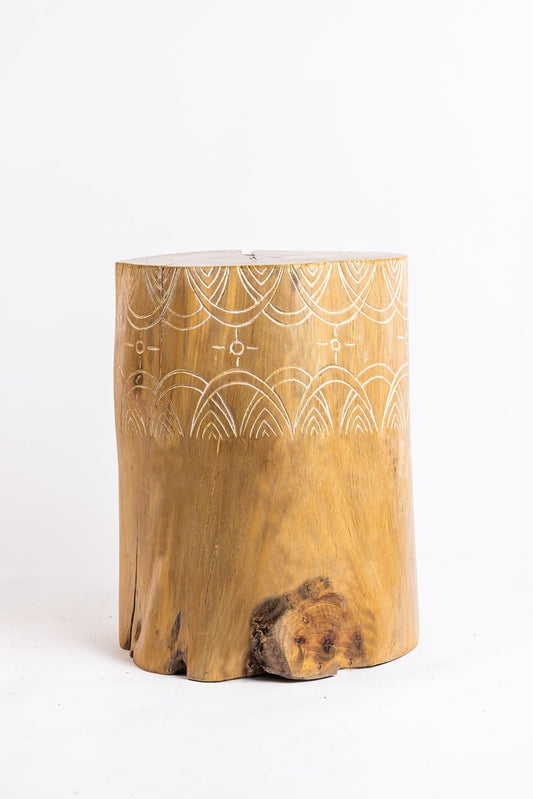 Moonstar Tree Stump Stool / Side Table - Bohowoodland