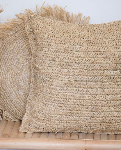 Raffia Cushion - Bohowoodland