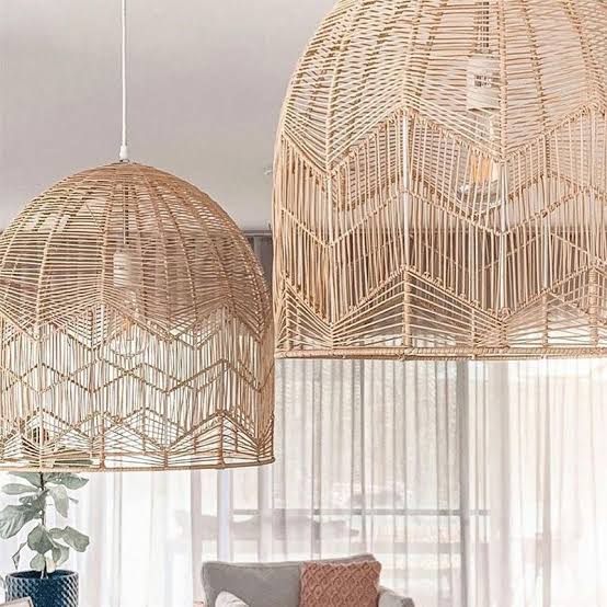 Rattan lamp Pendant - Bohowoodland