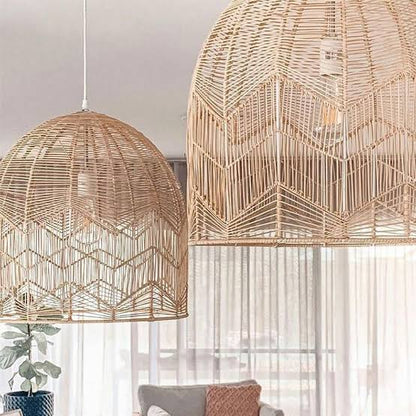 Rattan lamp Pendant - Bohowoodland