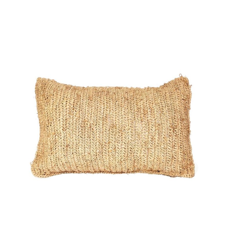 Rectangle Raffia Cushion - Bohowoodland