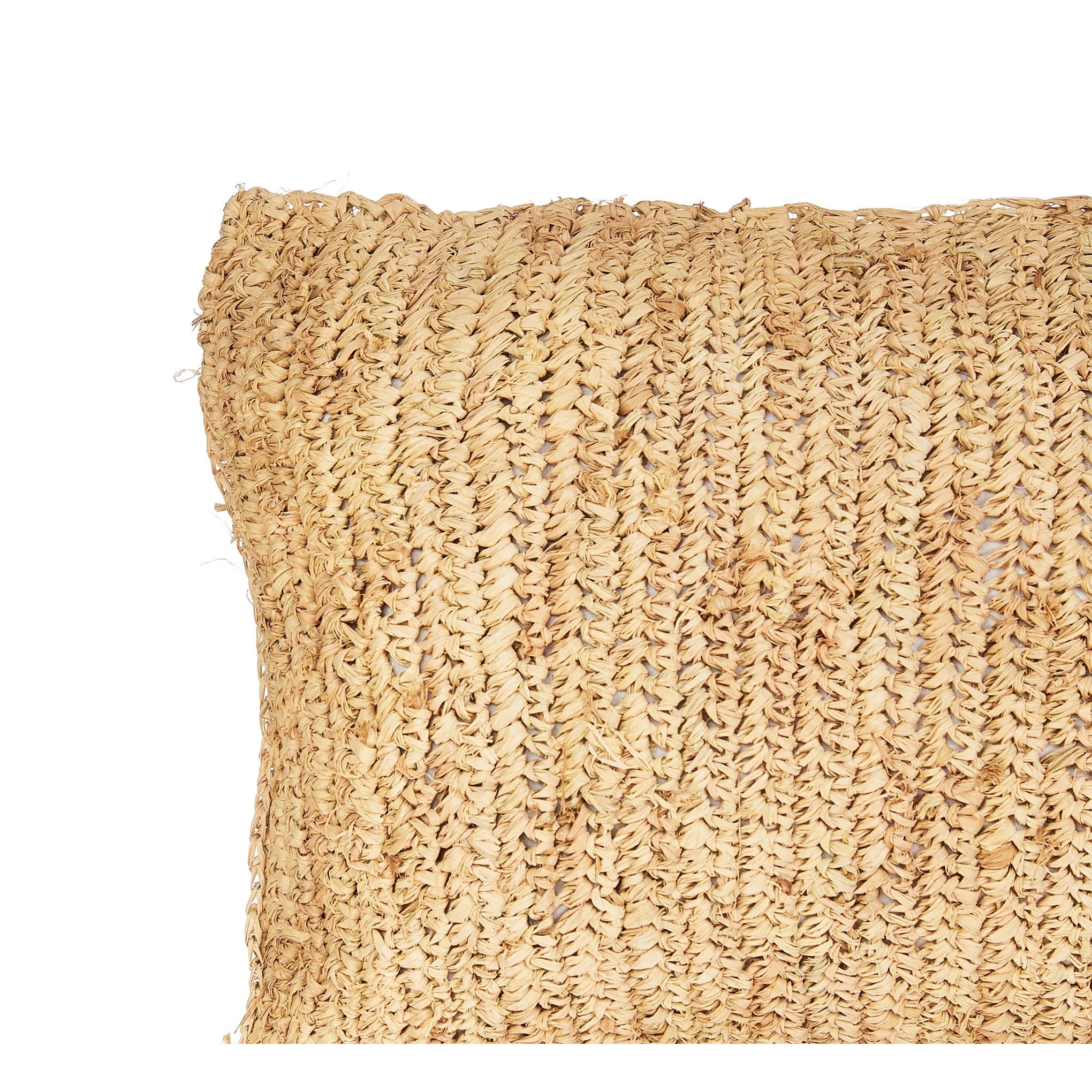 Rectangle Raffia Cushion - Bohowoodland