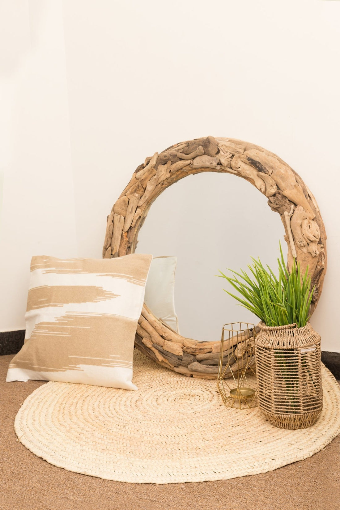 Round Drift Wood Mirror - Bohowoodland